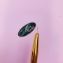 Кисть для рисования Lilly Beaute, (7 мм) (радужный никель, фигурная)