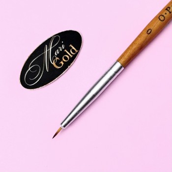 Кисть для рисования OPI 7 мм (деревяная ручка)