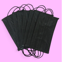 Маска медична, чорна 50 шт (в пакеті)