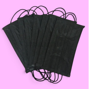 Маска медична, чорна 50 шт (в пакеті)