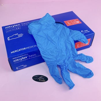 Перчатки нитриловые NITRYLEX "L" синие 1 пара (2 шт)