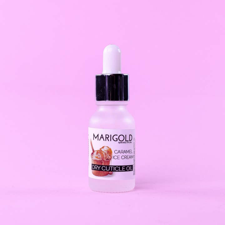 Масло для кутикулы сухое "MARIGOLD" 10 мл, CARAMEL ICE CREAM