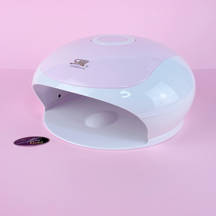 UV/LED лампа бело-розовая для сушки гелей и гель-лаков SML S2, 48 Вт 