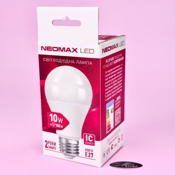 LED лампочка NEOMAX 10W, 6500К (холодный свет)