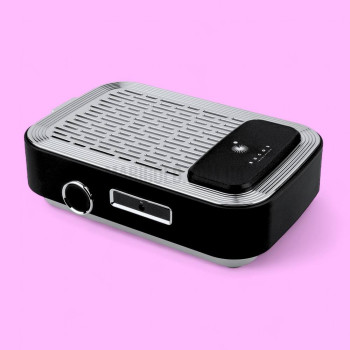 Витяжка для манікюру з фільтром НЕРА BUCOS CYCLONE V3-B на 100W, графітова на акумуляторі