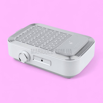 Витяжка для манікюру з фільтром НЕРА BUCOS CYCLONE V3-B на 100W, біла на акумуляторі