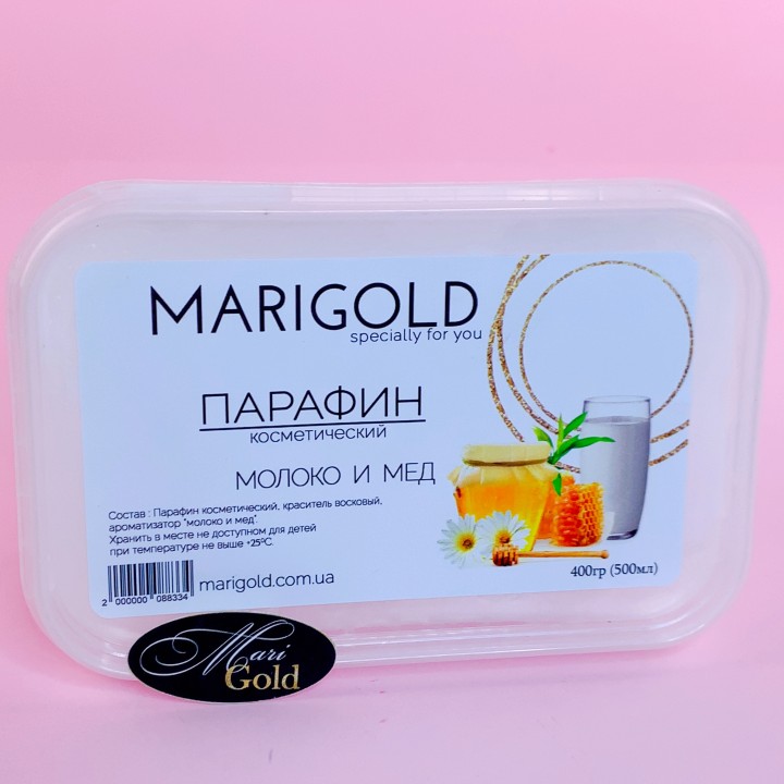 "MARIGOLD" парафин косметический Молоко и мед, 500 мл (400 гр)