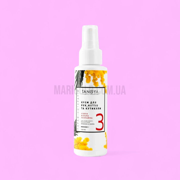 TANOYA  Крем для рук, нігтів та кутикули «Мімоза», 100 мл