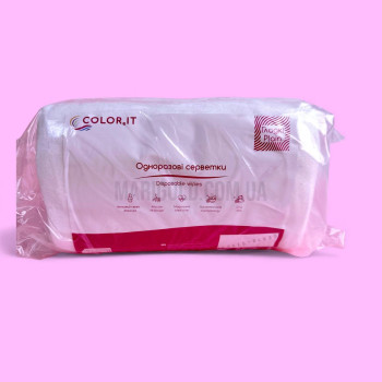 Салфетки COLORIT 20см х 20см (100шт.), cпанлейс, гладкие