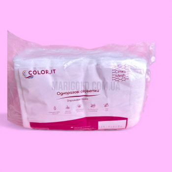Салфетки COLORIT 20см х 20см (100шт.), cпанлейс, сетка