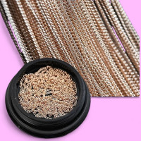 Декор металевий, ланцюжок, бронза 100 см