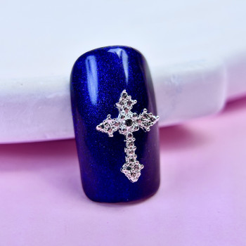 Декор металевий, хрест №2