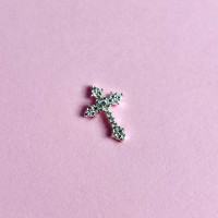 Декор металевий, хрест №6