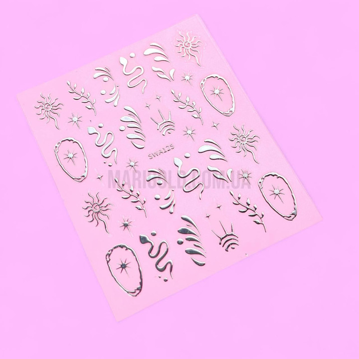 Гибкая 3D наклейка для ногтей SWA-125