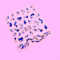 Гнучка 3D наклейка для нігтів TH-1443