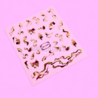 Гнучка 3D наклейка для нігтів TH-1446