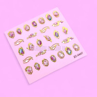 Гнучка 3D наклейка для нігтів ZC-0447