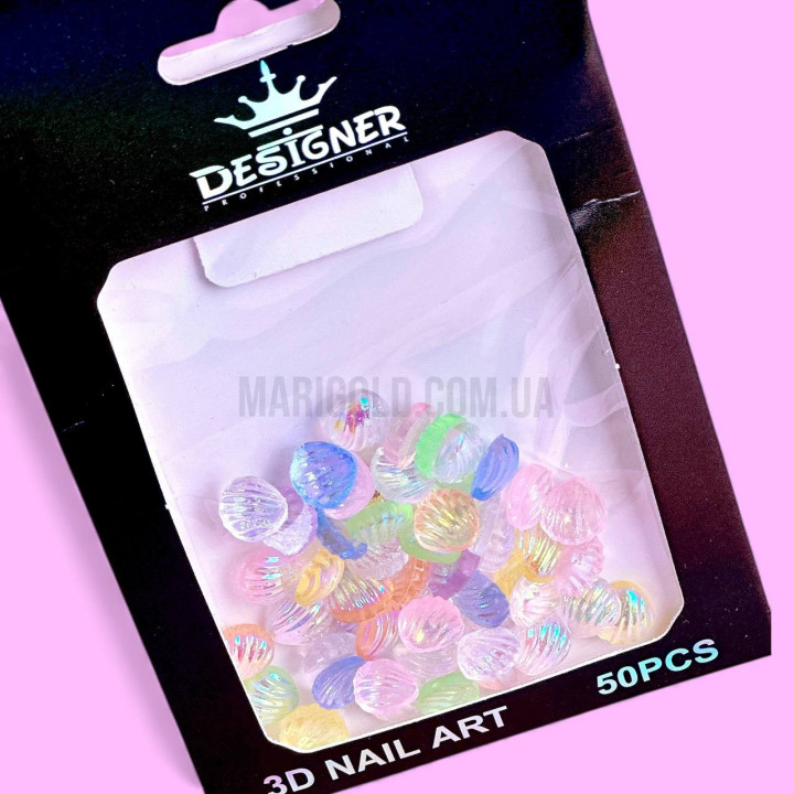 Декор для нігтів Designer "Мушля" 50 шт/упак М5