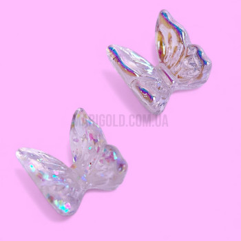 Декор для нігтів Designer "Метелики прозорі" 2 шт/упак D5