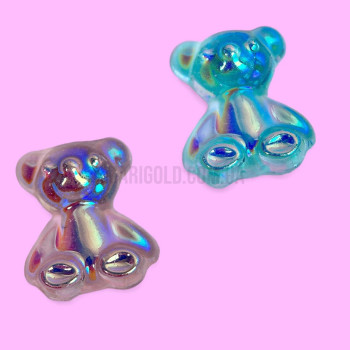 Декор для нігтів Designer "Ведмедики кольорові" 2 шт/упак ZH5