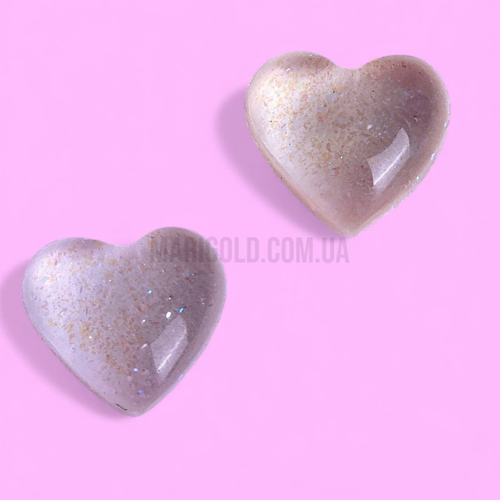 Декор для нігтів Designer "Сердечка кольорові" 2 шт/упак