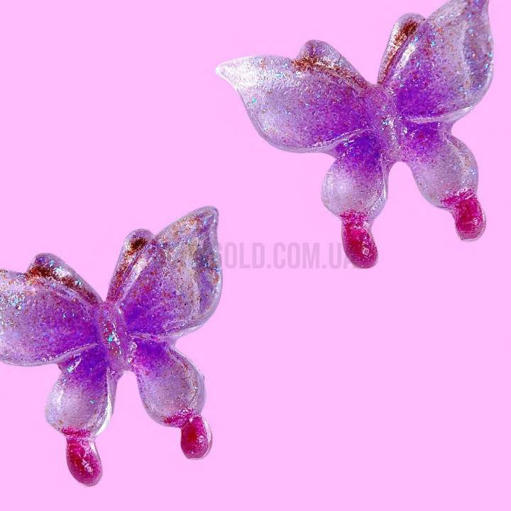 Декор для нігтів Designer "Метелики кольорові" 2 шт/упак D4