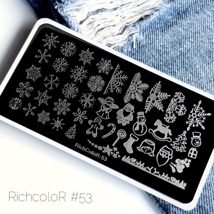 Пластина для стемпинга 12*6см RichColor-053