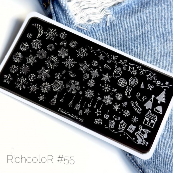 Пластина для стемпинга 12*6см RichColor-055