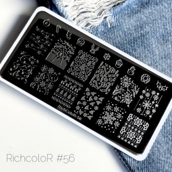 Пластина для стемпинга 12*6см RichColor-056