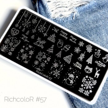 Пластина для стемпинга 12*6см RichColor-057