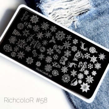 Пластина для стемпинга 12*6см RichColor-058