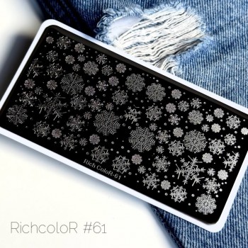 Пластина для стемпинга 12*6см RichColor-061