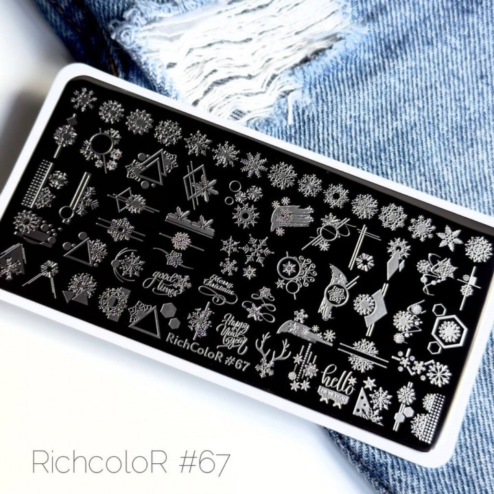Пластина для стемпинга 12*6см RichColor-067
