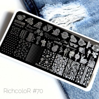 Пластина для стемпинга 12*6см RichColor-070