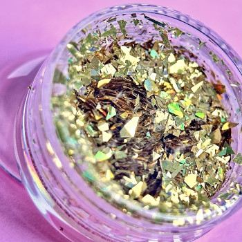 Декор для нігтів Пластівці Юкі Золото, №1