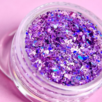 Декор для нігтів Пластівці Юкі Бузковий №2