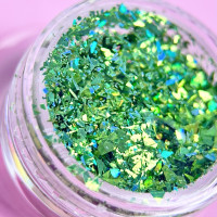 Декор для нігтів Пластівці Юкі Зелений №6