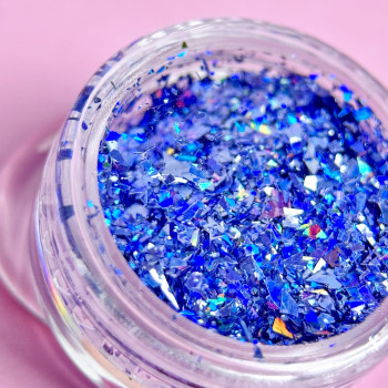 Декор для нігтів Пластівці Юкі Синій №7