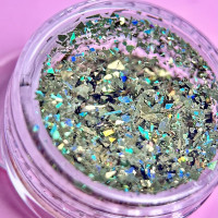 Декор для нігтів Пластівці Юкі Хакі №8