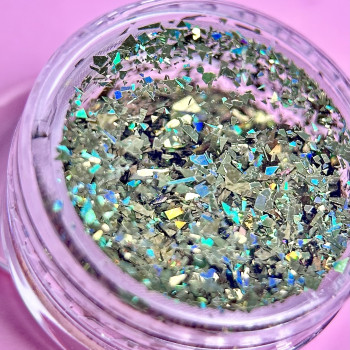 Декор для нігтів Пластівці Юкі Хакі №8