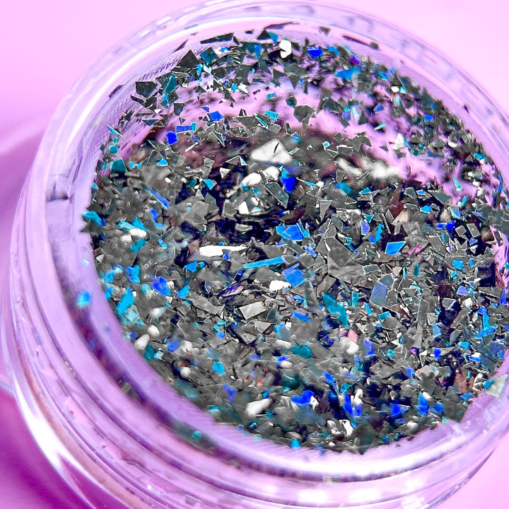 Декор для нігтів Пластівці Юкі Графітовий №3