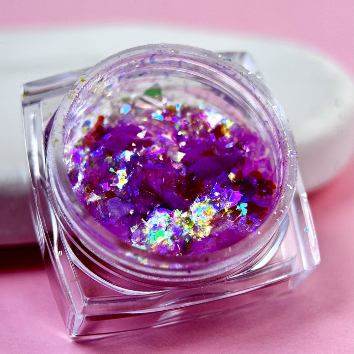 Декор для нігтів Пластівці Юкі Опал, №6 Декор для нігтів Пластівці Юкі Опал, №6