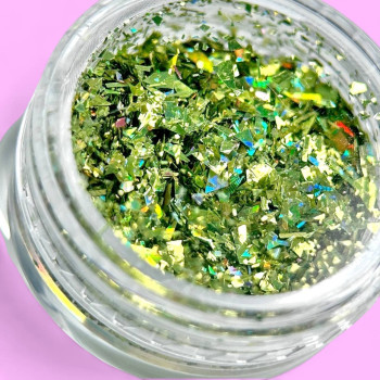 Декор для нігтів Пластівці Юкі Лайм №4