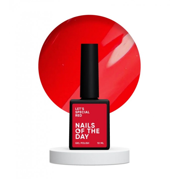 Гель-лак NAILSOFTHEDAY Let's special red, 10 мл