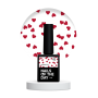 Top NAILSOFTHEDAY Kupidon top №02, 10 мл (елегантні бордові серця)